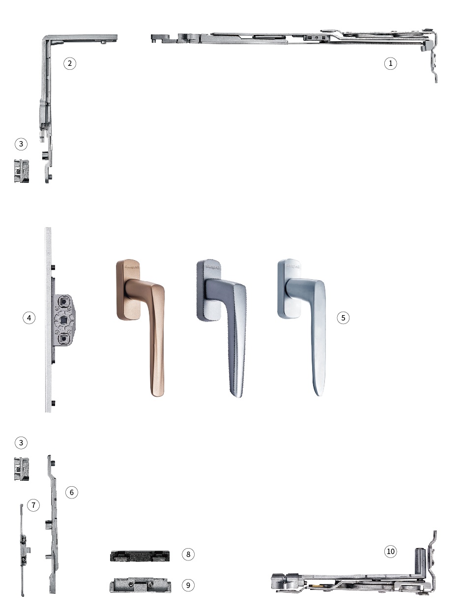 MH-YNXC01建筑窗用內(nèi)平開(kāi)下懸窗五金系統(tǒng)