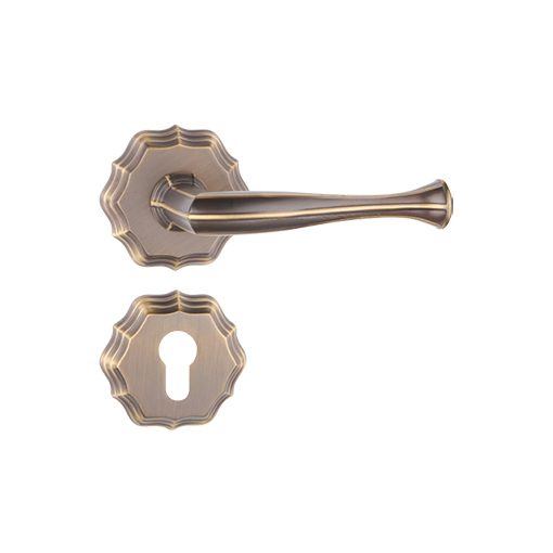 Brass door handle LH-4838